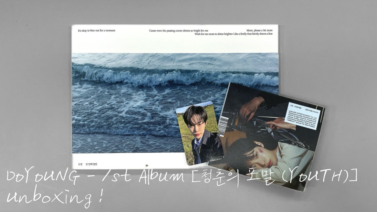 DOYOUNG - 1st Album [청춘의 포말 (YOUTH)] Unboxing ! - YouTube