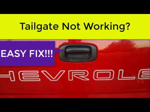 How to fix Silverado Tailgate that won't open or is STU... | Doovi