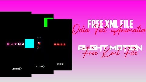 New Alight Motion ✨ Video Editing Odia | Tutorial | Alight Motion Odia Text Effect Preset Link