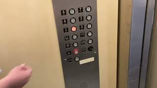 OTIS (Montgomery mod) traction service elevators at Tower B, Bryan Medical Center, Lincoln NE