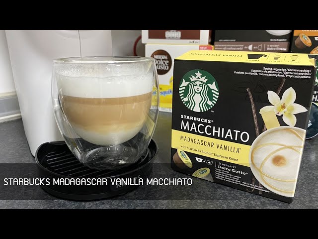 VANILLA MACCHIATO - แคปซูลกาแฟ  Dolce Gusto - STARBUCKS MADAGASCAR VANILLA  MACCHIATO 