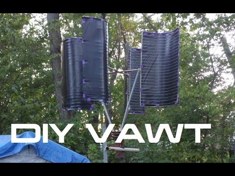 DIY: Vertical Wind Turbine VAWT - YouTube