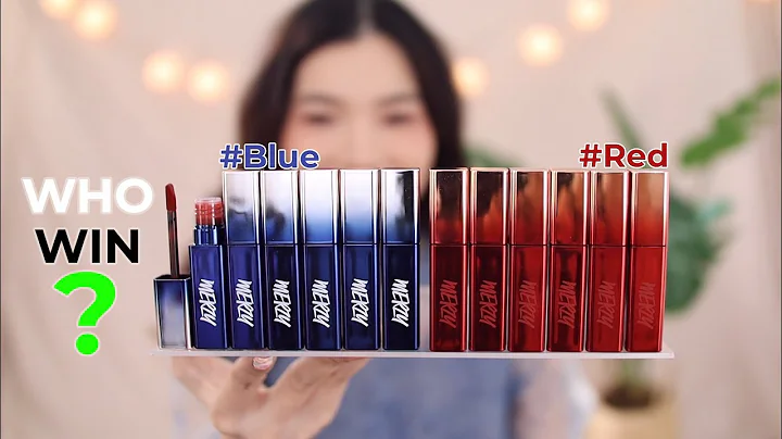 REVIEW MERZY Velvet Tint Season 3 BLUE🔵 vs RED🔴 Who Win 💄👑