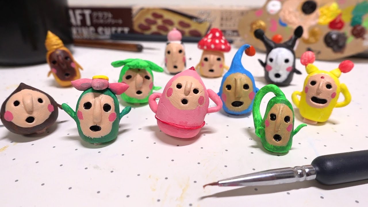 【即出荷】 こびとづかん】紙粘土で簡単！こびとはにわの作り方【工作】Easy コレクション
