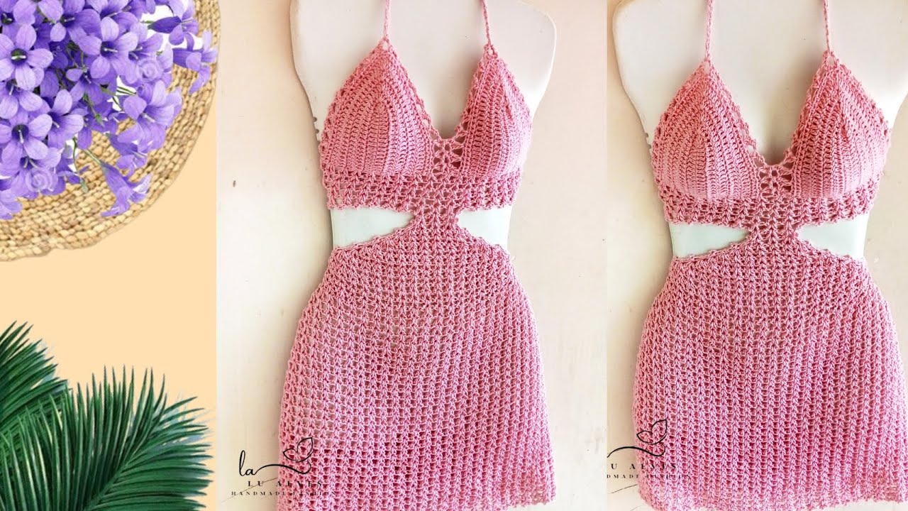 ✂️Vestido Saída de praia em crochê Passo a Passo Completo