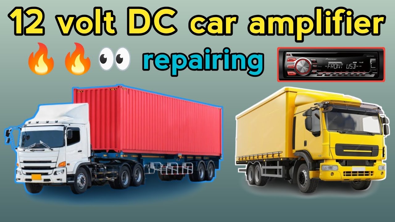 12 volt DC amplifier repairing 