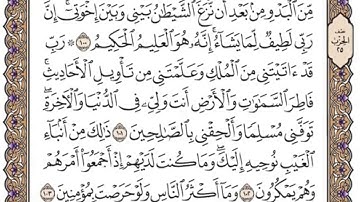 سورة يوسف من 87 إلى 111