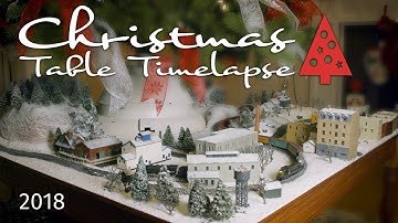 Model Train Christmas Table Construction