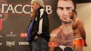 Lebedev-Gassiev official weigh in, Moscow #boxing #LebedevGassiev