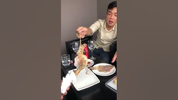 Nướng mực bằng cồn !