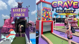 Crave Golf Club - Rooftop Course - Pigeon Forge TN Vlog - Putt Putt Golf Videos