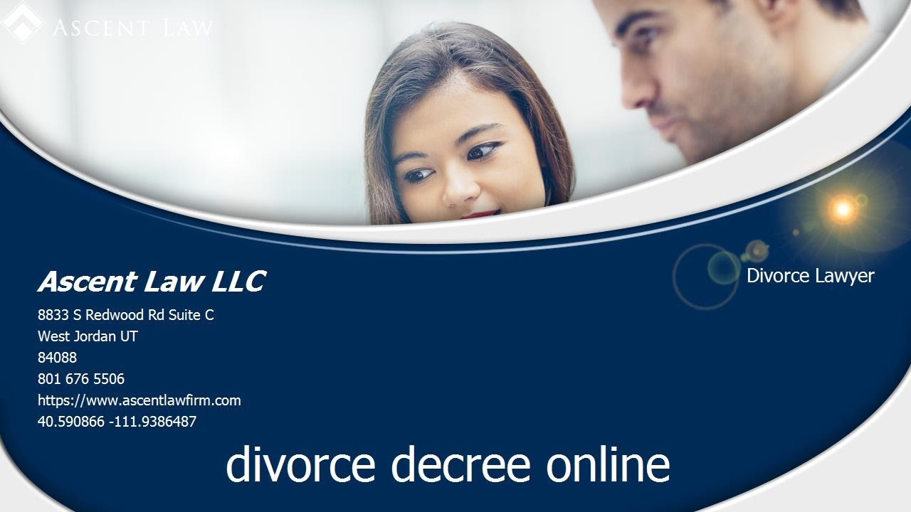 Can You Print A Divorce Decree Online