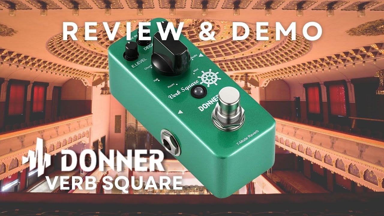 Donner Digital Reverb Pédale d'Effet pour Guitare 7 Modes 