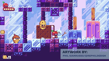 Icy Skies - Pixel Art Platformer Pack Trailer