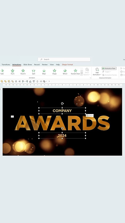 PowerPoint Tutorial to make an animated