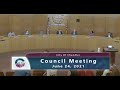 Jude schroder speaks at chandler city council meeting  june 24 2021