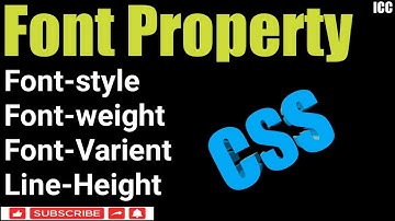 Font Property  || CSS Tutorial Sr.29 | Learn CSS for Beginners in hindi!!