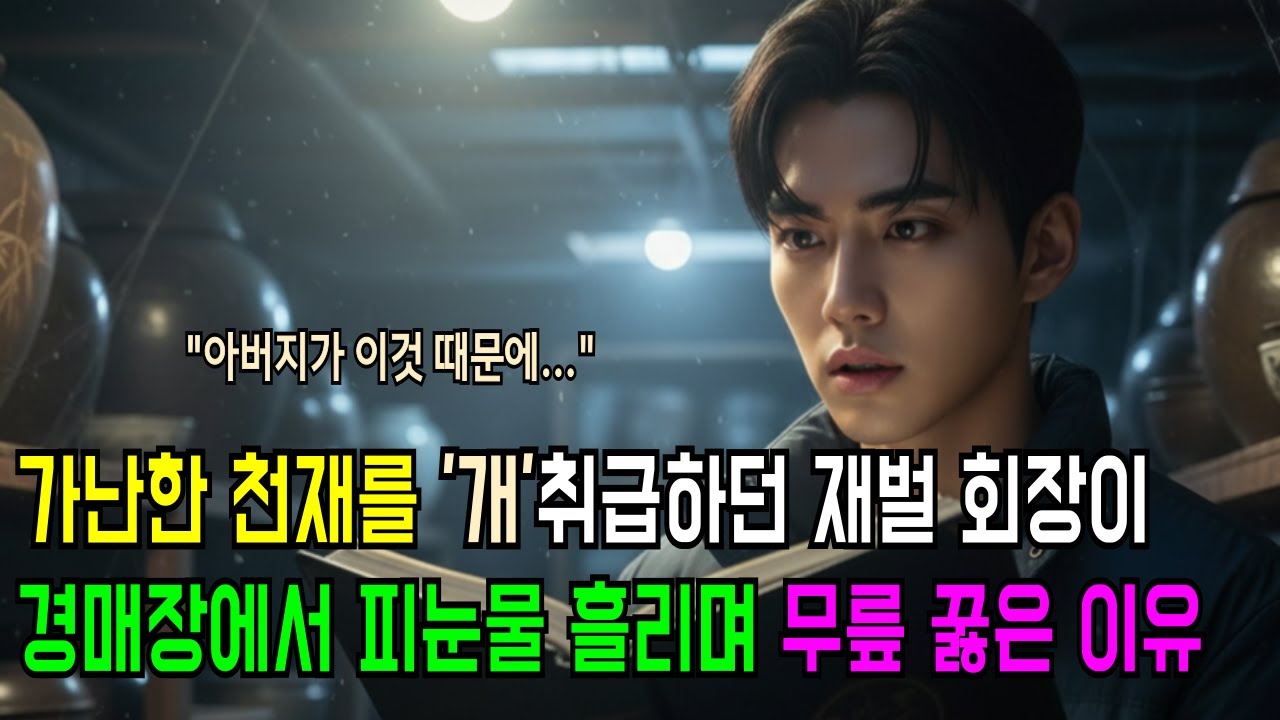 가난한 천재를 '개' 취급하던 재벌 회장이 경매장에서 피눈물 흘리며 무릎 꿇은 이유 시니어사연ㅣ재벌회장ㅣ인과응보ㅣ복수