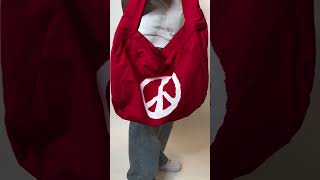 The Red Peace Sign Bag