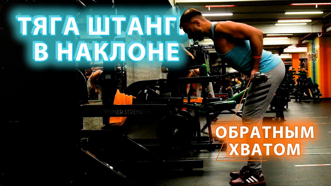 Тяга штанги в наклоне| ТЯГА ЯТСА| Упражнение на широчайшую мышцу спины ...