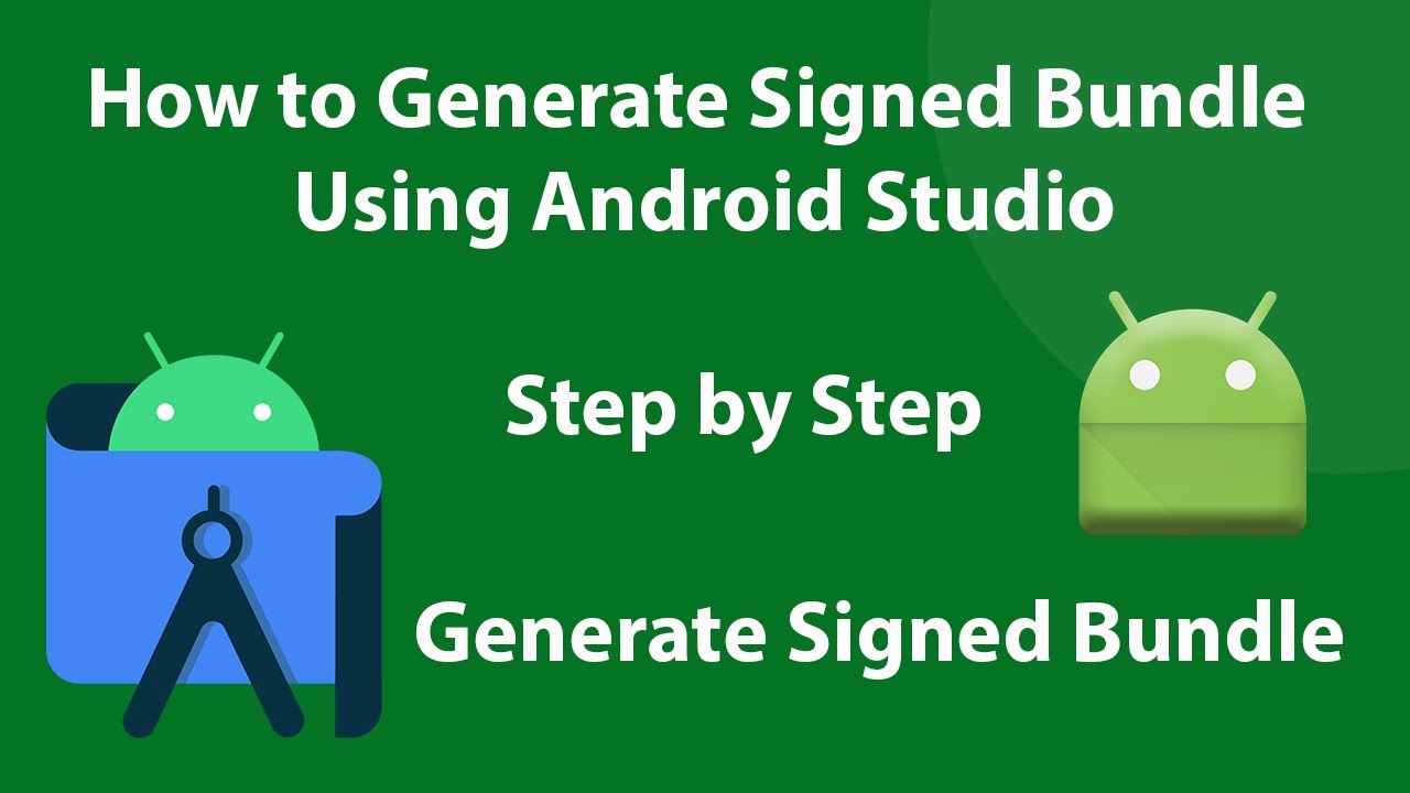 How to Generate Signed Bundle Using Android Studio | How to Create Signed  Bundle in Android Studio - YouTube