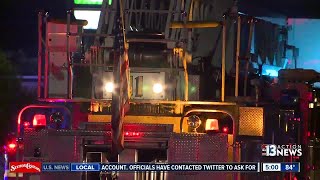 Fire erupts at apartment complex near Desert Inn, Swenson