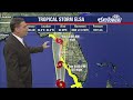 Tropical Storm Elsa Tuesday afternoon forecast update