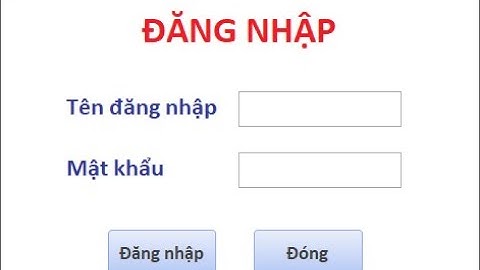 Tạo Form Đăng nhập trên Access