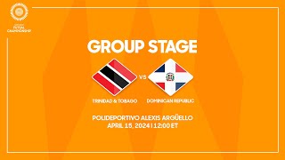 Trinidad & Tobago vs Dominican Republic | 2024 Concacaf Futsal Championship
