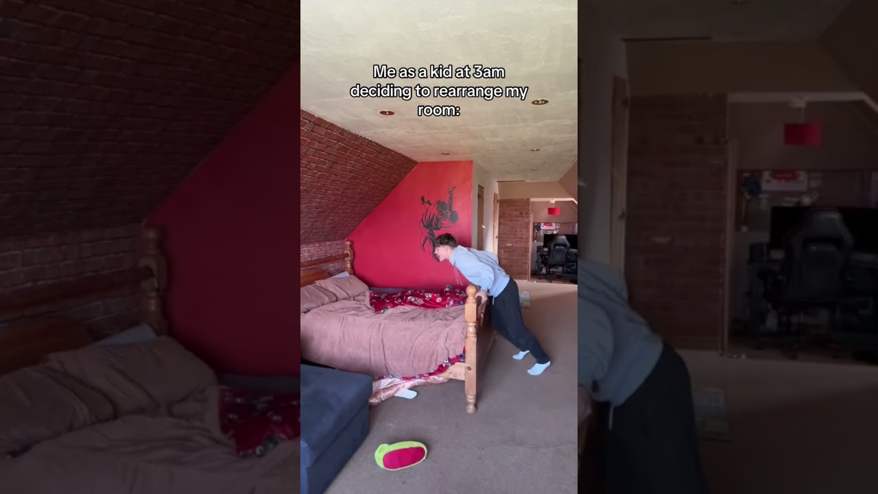 ME AS A KID AT 3AM DECIDING TO REARRANGE MY ROOM Funny Comedy Shorts Viral