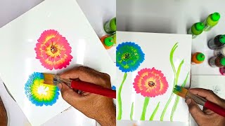 (02) Flower Shade painting | Water colour | Tutorial for Beginner