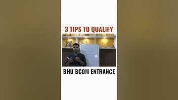 3 Tips for you to qualify BHU Bcom entrance #shorts