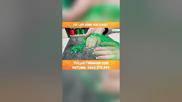 Bật mí túi lưới nhựa đựng dưa chuột - nông sản/sanxuattuiluoi.com #shorts