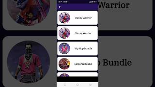 free app Hip Hop bundle free mein||Rare emotes app||#freefire #max #free #bandal #app screenshot 4