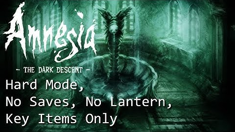 Amnesia: The Dark Descent (PC) - Hard Mode, No Saves, No Lantern, Key Items Only (Agrippa Ending)
