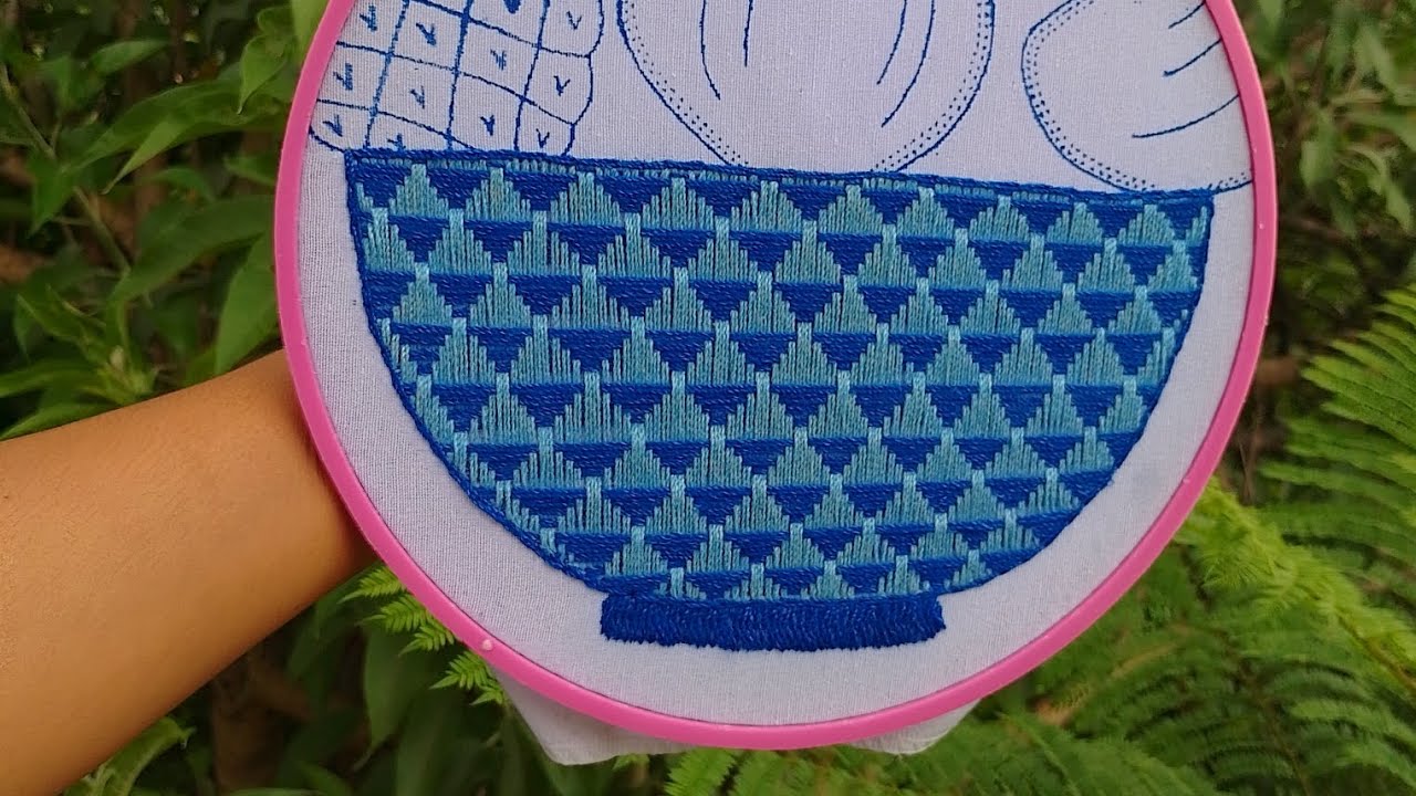 canasta#14 @Bordando paso a paso  con Anayeli