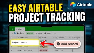 How to setup Airtable bases for project tracking - Easy Tutorial