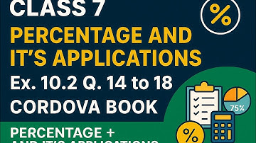 Class 7 maths Percentage And it