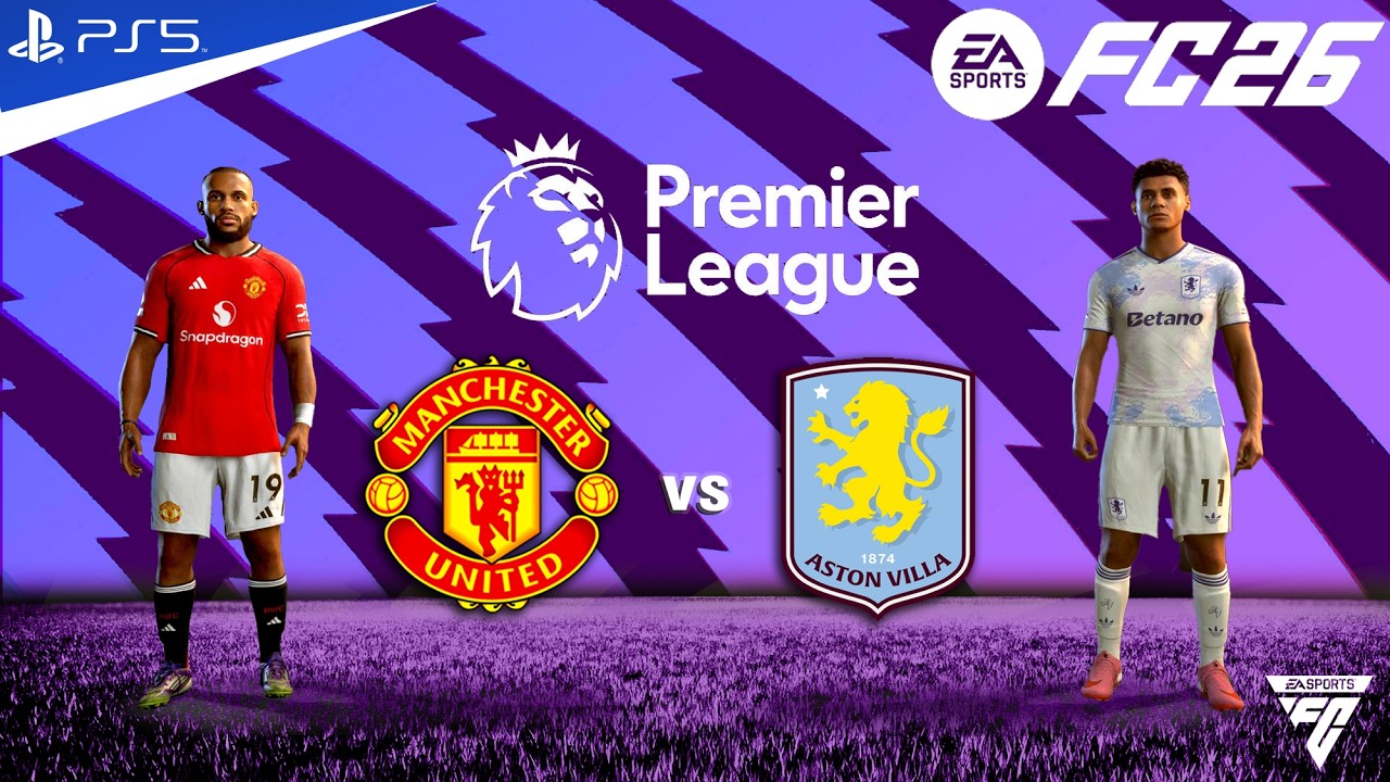 ФК 26 - Манчестер Юнайтед против Астон Виллы - Матч Премьер-лиги - Аутентичный геймплей | PS5™ 4K