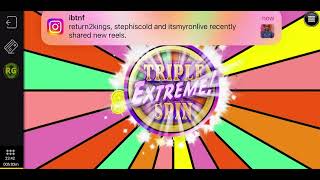 WHEEL OF FORTUNE TRIPLE EXTREME SPINS (FAN DUEL) $12.50 SPINS
