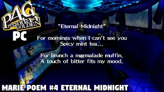 Persona 4 Golden - Marie Poem #4 Eternal Midnight [PC]