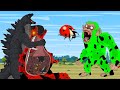 What if GODZILLA vs. Evolution of  MONKEY: Consumes a Hard Beetle | Godzilla &amp; MONKEY Cartoon Movies