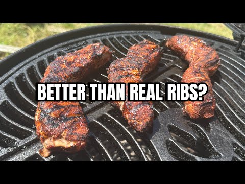 Charcoal Grilled Country Style Pork Ribs