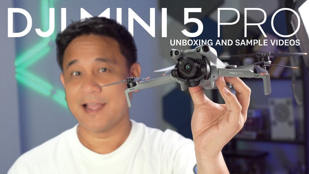 DJI Mini 5 Pro Unboxing and Sample Clips (D Log-M to Rec.709) - YouTube