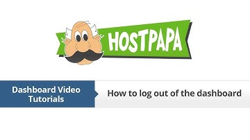 HostPapa Dashboard: How to Log Out