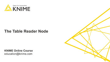 The Table Reader Node