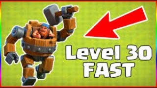Getting Max Level Battle Machine Level 30 Clash Of Clans