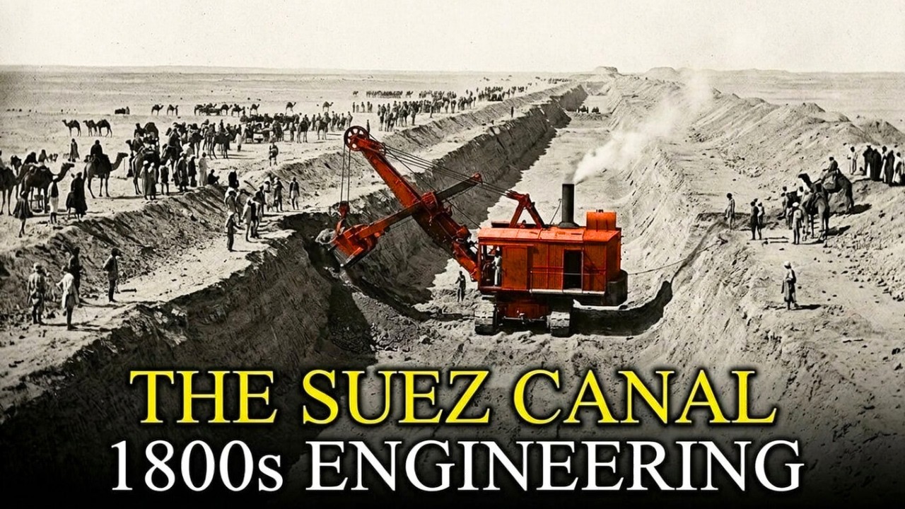 How the Suez Canal Was Carved Through the Desert With 1800s Engineering