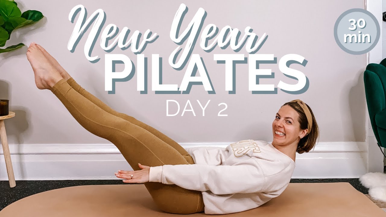 DAY 2 // FULL BODY PILATES WORKOUT, NO EQUIPMENT // 2023 New Year