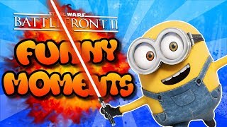 Star Wars Battlefront 2 Funny Moments Montage [FUNTAGE] #10 - MINION-DROID